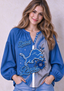 Women’s Detroit Lions Floral Game Day Fan Long Sleeve Shirt