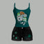 Philadelphia Eagles X Pokémon Bodysuit & Stretch Black Denim Shorts Two-Piece Set