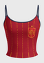 Spanish Soccer Crest Striped Sling Tops & Elasticated Trousers Two-Piece Set