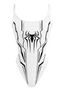 White Mechanical Spider Graphic One Piece Bathing Suit