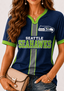 Women Seattle Seahawks Team Game‑Day V‑Neck T‑Shirt