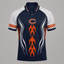 Chicago Bears Graphic Raglan Polo Shirt