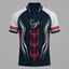 Houston Texans Graphic Raglan Polo Shirt