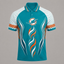 Miami Dolphins Graphic Raglan Polo Shirt
