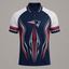 New England Patriots Graphic Raglan Polo Shirt