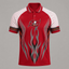 Tampa Bay Buccaneers Flame Graphic Print Raglan Polo Shirt