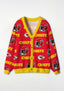 Kansas City Chiefs Helmet & Arrowhead All‑Over Print Lightweight Cardigan