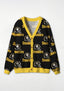 Pittsburgh Steelers Helmet Pattern All‑Over Print Lightweight Cardigan