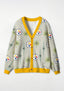 Pittsburgh Steelers Mid‑Century All‑Over Print Lightweight Cardigan