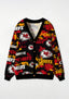 Kansas City Chiefs Splash‑Pattern All‑Over Print Lightweight Cardigan