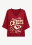 Women Kansas City Chiefs Long Sleeve Game Day Shirt