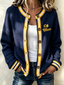 Women'S Casual Football Plant Knitted Cardigan Top