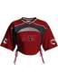 Arizona Cardinals Lace Up Cutout Cropped Jersey