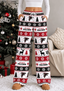 Womens Atlanta Falcons Christmas Wide Leg Pants
