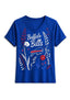 Women's Buffalo Bills Wildflower Graphic V-Neck Raglan Rolled T-Shirt