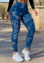 Detroit Lions Game Day Workout Leggings For Lady
