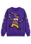 Women's Baltimore Ravens Christmas Gnome Crewneck Sweatshirt