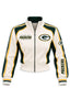 Women's Green Bay Packers Cropped Zip Up Track Jacket
