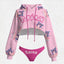 Pokémon Women's Cropped Hoodie & Thong Sets