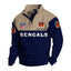 Men's Cincinnati Bengals Button Mock Neck Sweatshirt