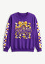Women's Minnesota Vikings Floral Bow Crewneck Sweatshirt