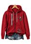 Tampa Bay Buccaneers Women Heart Football Graphic Zip Up Hoodie