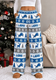 Womens Detroit Lions Christmas Wide Leg Pants
