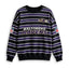 Men's Baltimore Ravens Striped NFL Crew Neck Sweatshirt