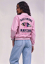 Baltimore Ravens Breast Cancer Awareness Pink Ribbon Varsity Jacket