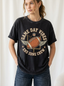 Women's Football Game Day Vibes Winged Ball Printed T-Shirt