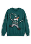 Women's Philadelphia Eagles Christmas Gnome Crewneck Sweatshirt