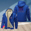 New York Giants Multicolor Thickened Zipper Hoodies