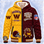 Washington Football Team Thick Zip Up Hoodie
