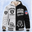 Oakland Raiders Thick Zip Up Hoodie