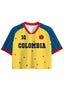 My Colombia #10 Floral Cropped Mesh Jersey Shirt