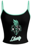 New York Liberty Black Tops & Elasticated Trousers Two-Piece Set