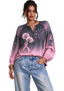 Women’s Breast Cancer Awareness Dandelion & Pink Ribbon Long Sleeve Shirt