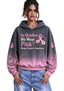 Women's Wash Gradient In October We Wear Pink Cancer Awareness Hoodie