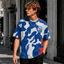 RC Strasbourg Blue White Camo T Shirt Custom Name For Fan