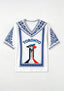Toronto Blue Jays Graphic Baseball Boho Floral V-Neck Blouse