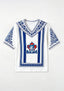 Toronto Blue Jays Maple Leaf Boho Floral V-Neck Blouse