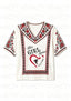 This Girl Loves Atlanta Falcons Boho Floral V-Neck Blouse