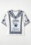 Dallas Cowboys Queen Quote Boho Floral V-Neck Blouse