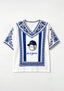 New York Yankees Boho Floral V-Neck Blouse