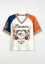 Boho Floral Denver Broncos Heart V-Neck T Shirt