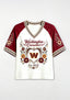 Washington Commanders Retro Floral Heart Raglan NFL V-Neck T-Shirt