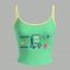 BMO Adventure Time Game Console Top & Elasticated Trousers Two-Piece Set