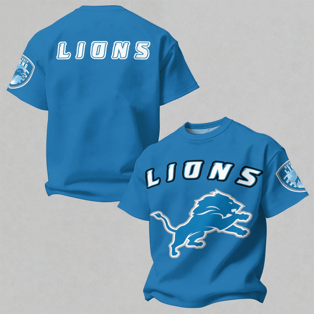¡°Detroit Lions¡± Printed Oversized Unisex T-shirt