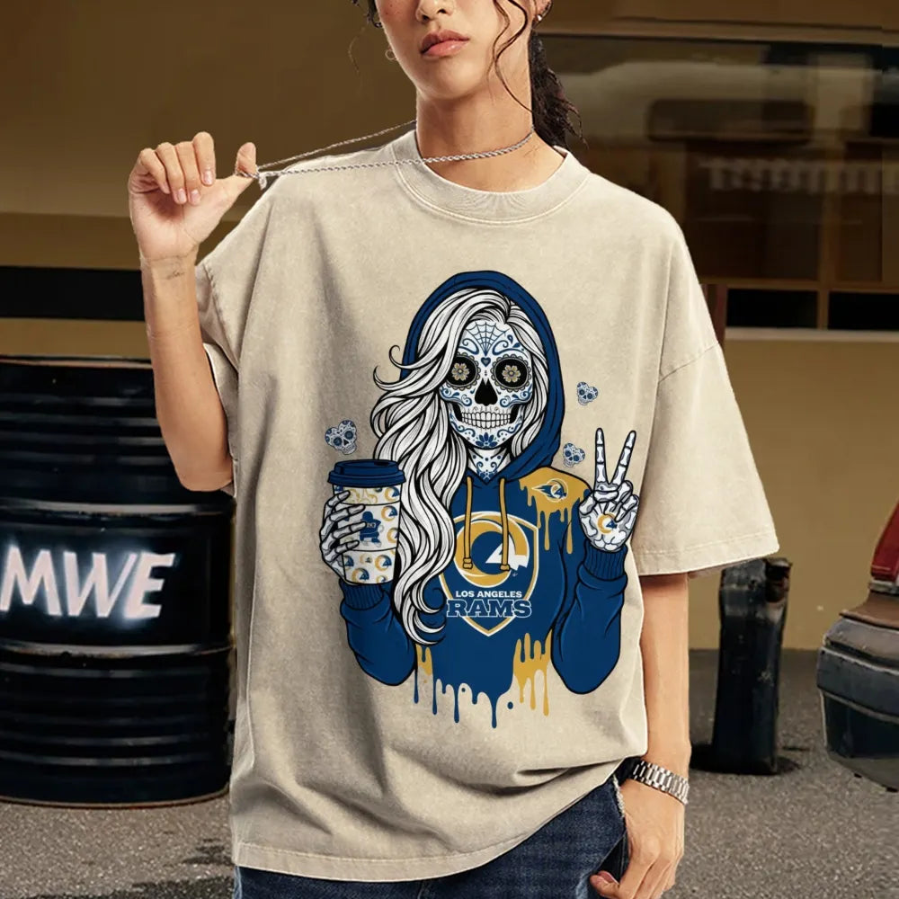 Unisex ¡°Los Angeles Rams¡±Vintage Washed Tee