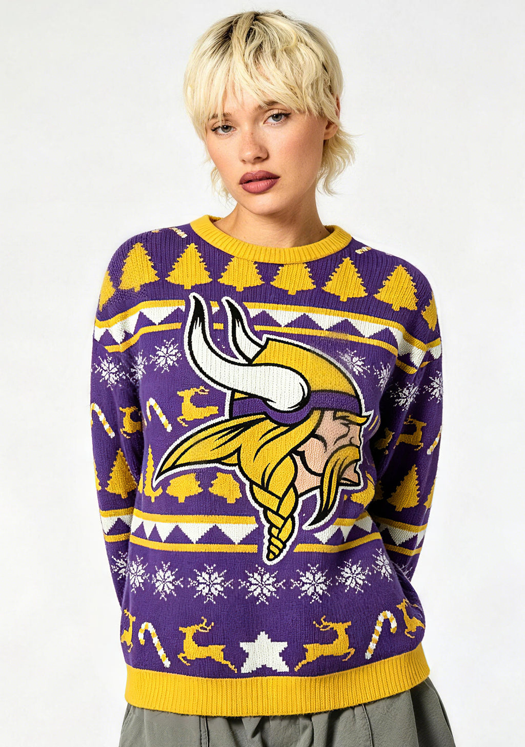 Minnesota Vikings Ugly Christmas Football Fan Sweatshirt